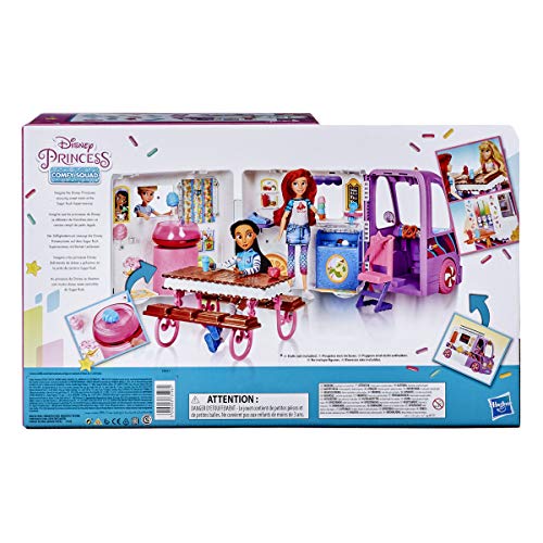 Disney Prinzessin Comfy Squad Süßigkeitentruck, Spielset mit 16 Accessoires, Spiel-Eisdiele, Spielzeug für Mädchen ab 5 Jahren - 3