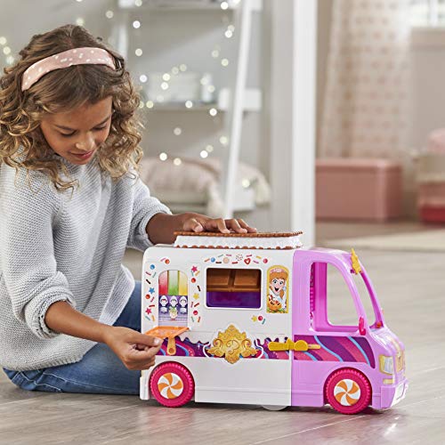Disney Prinzessin Comfy Squad Süßigkeitentruck, Spielset mit 16 Accessoires, Spiel-Eisdiele, Spielzeug für Mädchen ab 5 Jahren - 8