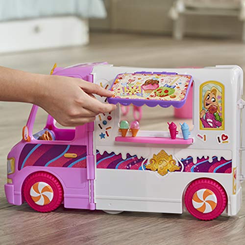 Disney Prinzessin Comfy Squad Süßigkeitentruck, Spielset mit 16 Accessoires, Spiel-Eisdiele, Spielzeug für Mädchen ab 5 Jahren - 9