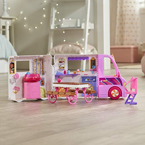 Disney Prinzessin Comfy Squad Süßigkeitentruck, Spielset mit 16 Accessoires, Spiel-Eisdiele, Spielzeug für Mädchen ab 5 Jahren - 10
