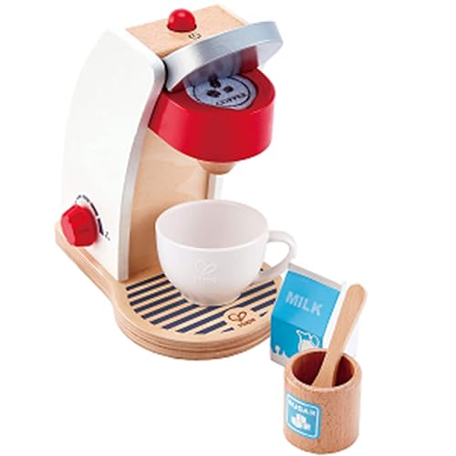 Hape E3146 – Meine Kaffeemaschine, Zubehör für Kinderküche und Kaufladen, aus Holz - 4