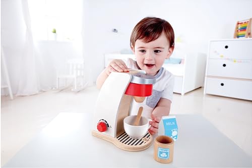 Hape E3146 – Meine Kaffeemaschine, Zubehör für Kinderküche und Kaufladen, aus Holz - 5