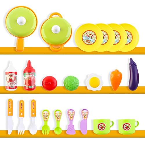 Küchenset Koffer – deAO SC-KB 2-in-1 Tragbares ‚My Little Chef‘ Küchenset Koffer mit Sound, Licht und Zubehör - 6