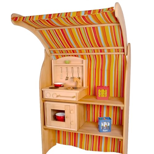 Kinderherd Zwerg 2012G Massivholz – Kinder-Tischküche – Spielständer-Küche - 6