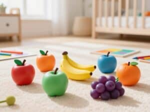 Mehr über den Artikel erfahren Farben entdecken mit bunten Spielobst – Lern-Spielideen