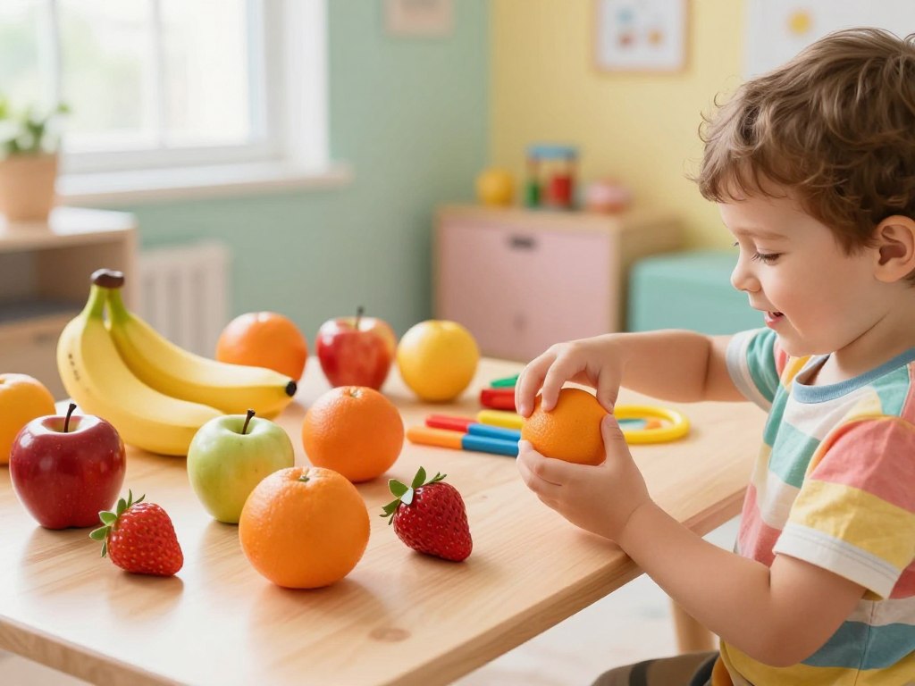 Kognitive Entwicklung durch farbiges Spielobst Kognitive Entwicklung durch farbiges Spielobst