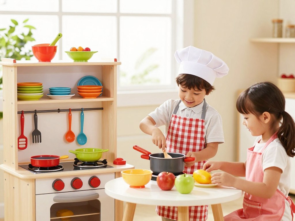 Kreatives Spielen in der Kinderspielküche Kreatives Spielen in der Kinderspielküche