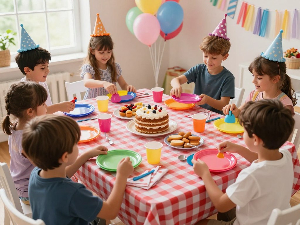 Spielideen Kinder beim Tisch decken mit verschiedenen Themenpartys Spielideen Kinder beim Tisch decken mit verschiedenen Themenpartys