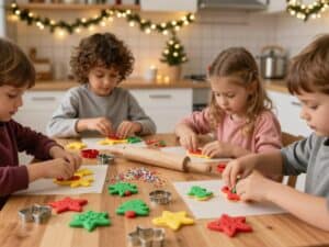 Mehr über den Artikel erfahren Weihnachtsplätzchen aus Spielteig backen und verzieren – als Kinderspiel